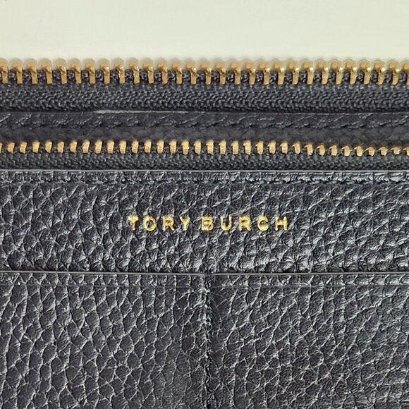 Tory Burch Black Leather 3/4 Zippered Wallet - Picture 8 of 8